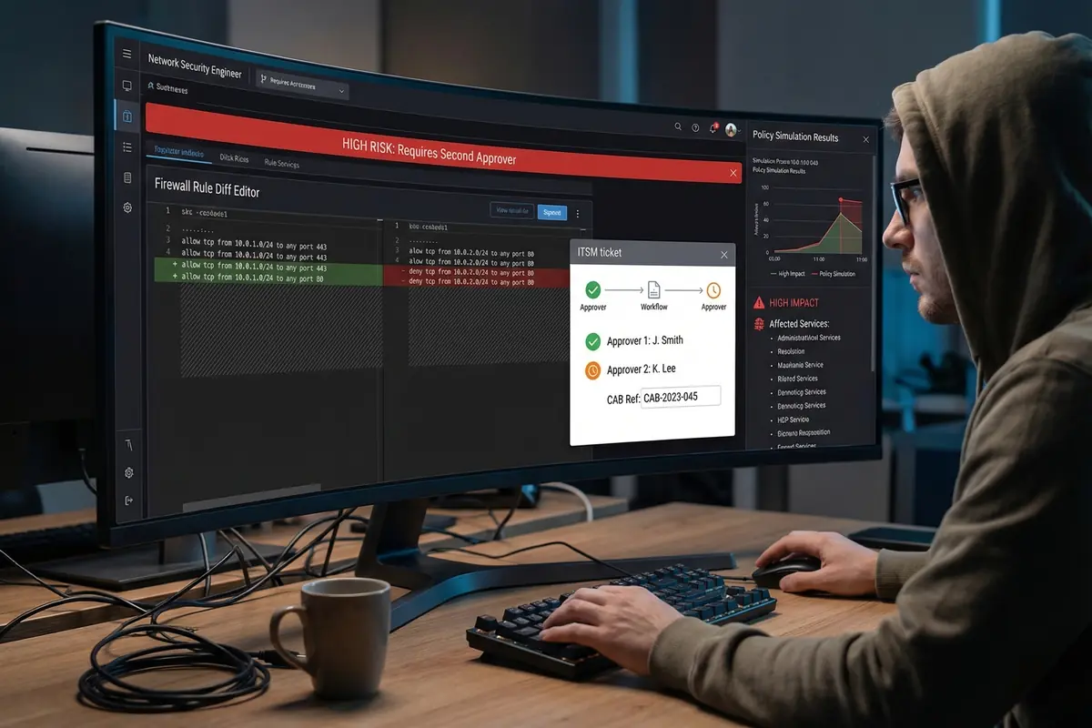 Firewall Policy Change with Dual-Control Approval