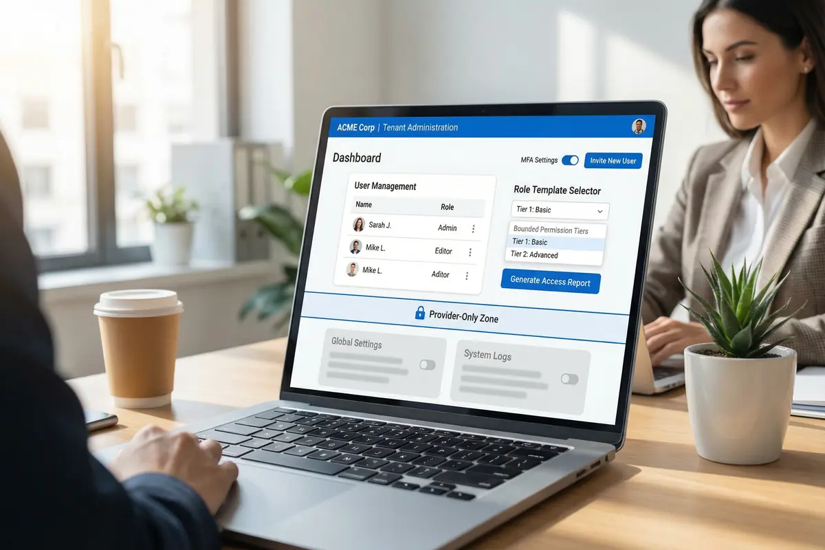 SaaS Tenant Self-Service Administration