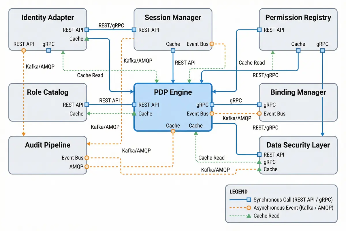 Component Wiring and Interface Connection Diagram