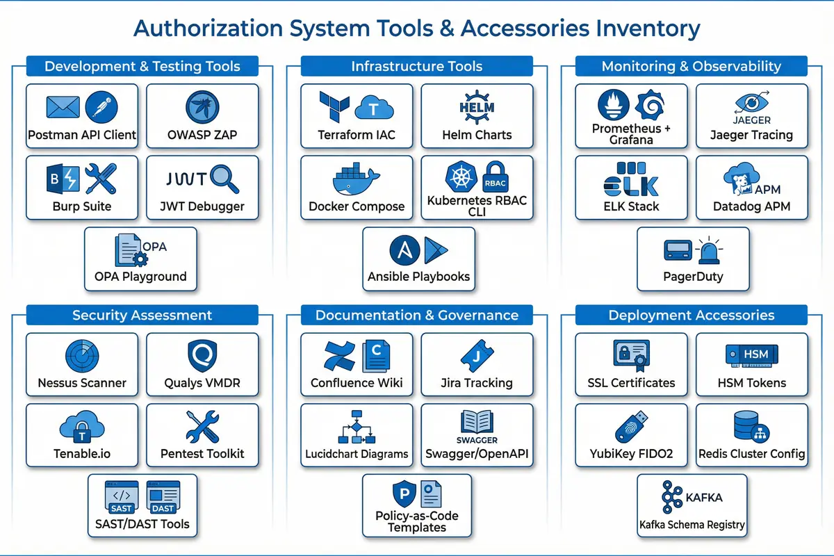 Authorization System Tools and Accessories Inventory