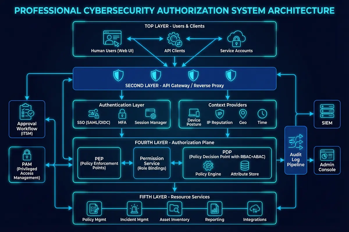 Overall Authorization Architecture Diagram
